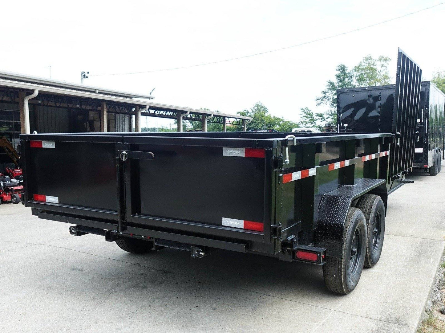 7x20 Hybrid Utility Dump Trailer 2ft Sides with Box (2) 7K Axles image 6
