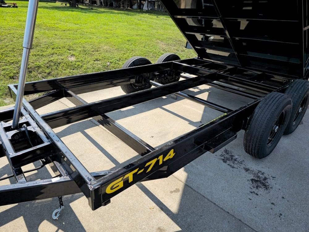 7x14 Telescopic Dump Trailer with 2ft Sides (2) 7K Axles image 15