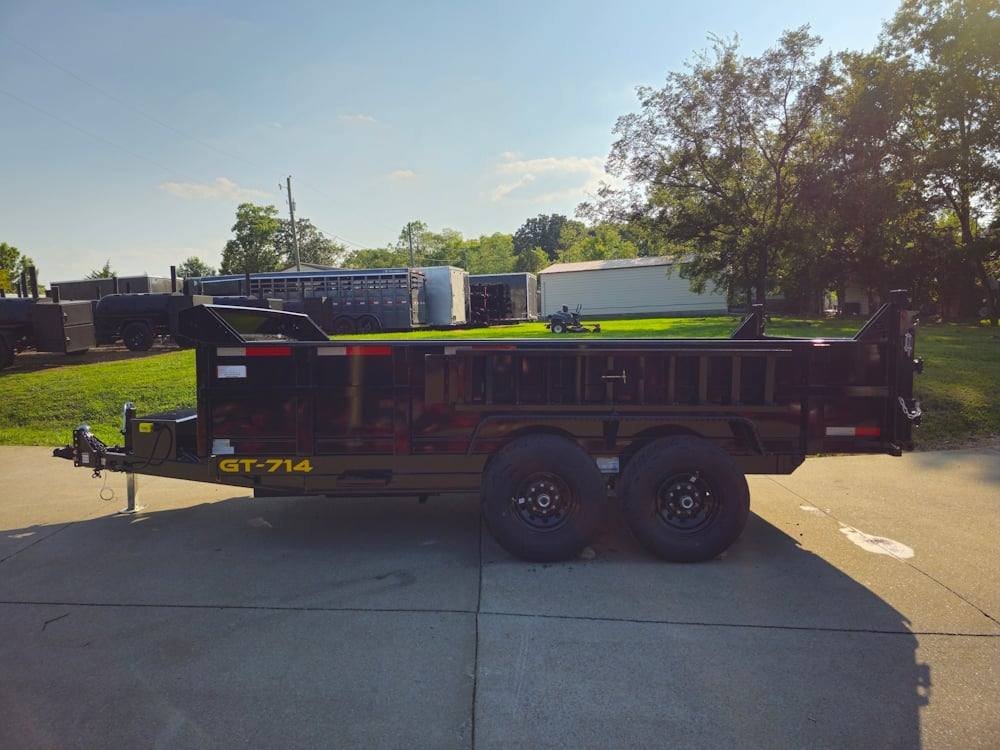 Dump Trailer 7' X 14' Hydraulic 2ft Sides 7,000lb Axles image 3