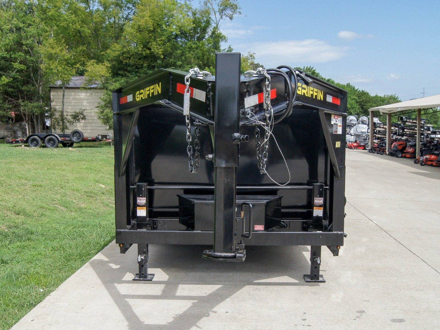 7x12 Gooseneck Hydraulic Dump Trailer with 4ft Side (2) 6K Axles image 2