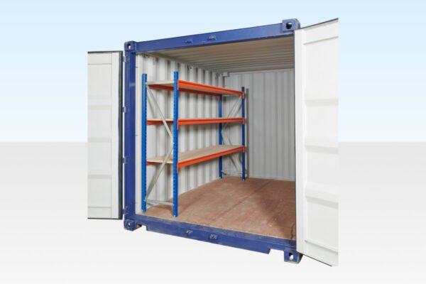 Adjustable, Heavy Duty Three Tier Container Racking (Single Bay) image 0