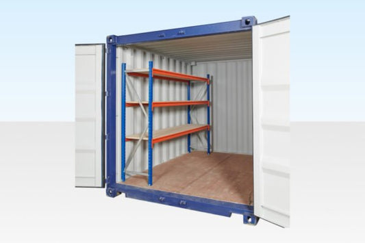 Adjustable, Heavy Duty Three Tier Container Racking (Single Bay) image 0