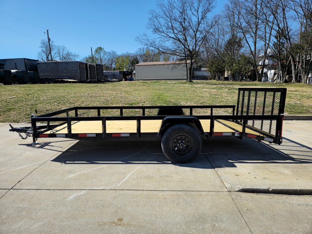 6'4" x 14 Utility Trailer Dovetail With Gate Powder Coated 3,500lb Axle image 9