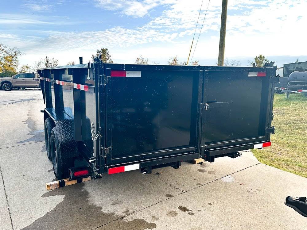 7x16 Gorilla Telescopic IBeam Dump Trailer with 3ft Sides (2) 7K Axles 14k GVWR image 3