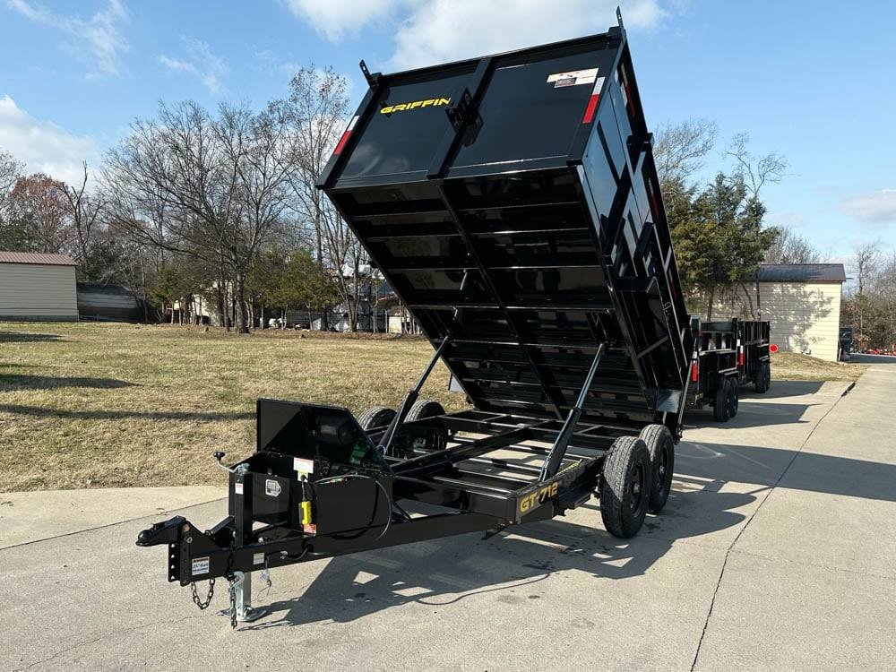 7x12 Hydraulic Dump Trailer with 3ft Sides (2) 6K Axles image 1