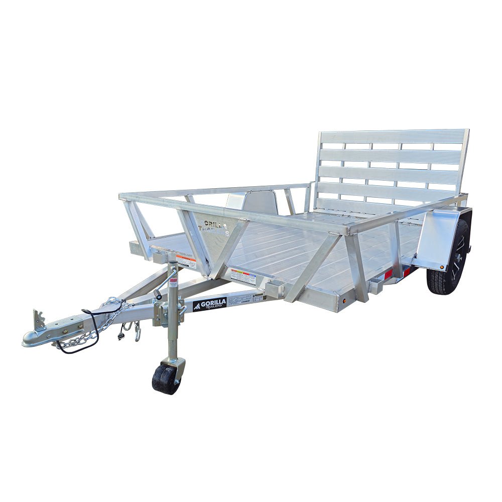 6.4' X 10' Gorilla Aluminum Utility Trailer 3,500lb Axle image 0