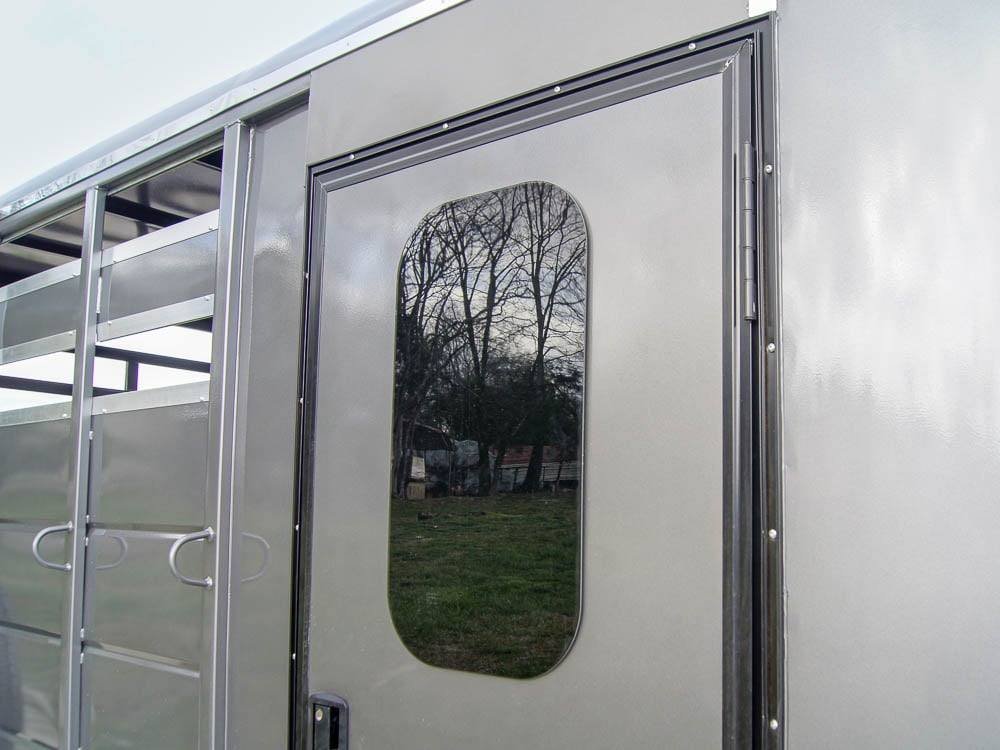 14ft Charcoal Horse Livestock Cattle Trailer (2) 3,500lb Axles with Dressing Room image 24