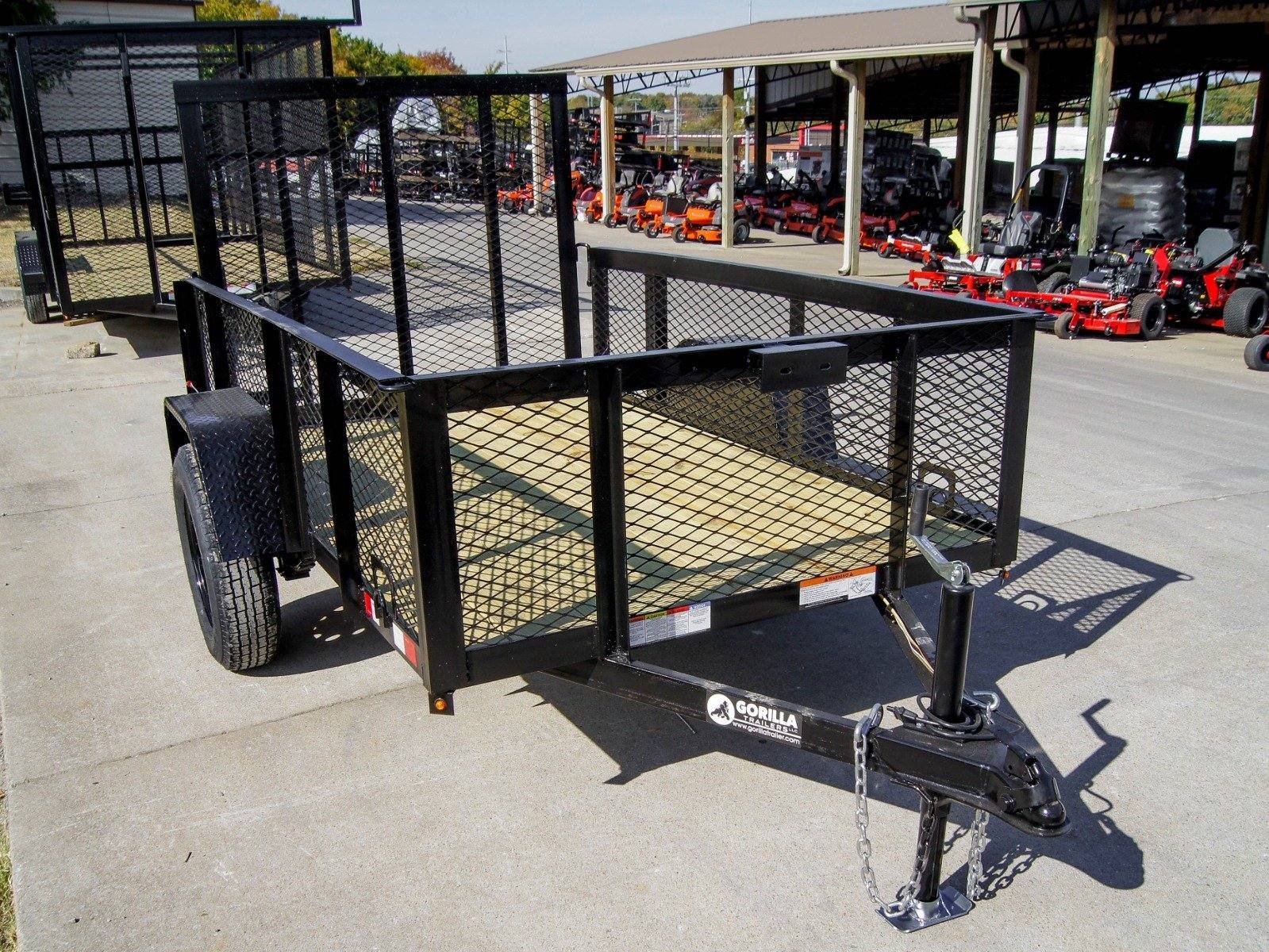 5x8 Straight Deck Utility Trailer with 2ft Mesh Side 3500lb Axle image 6