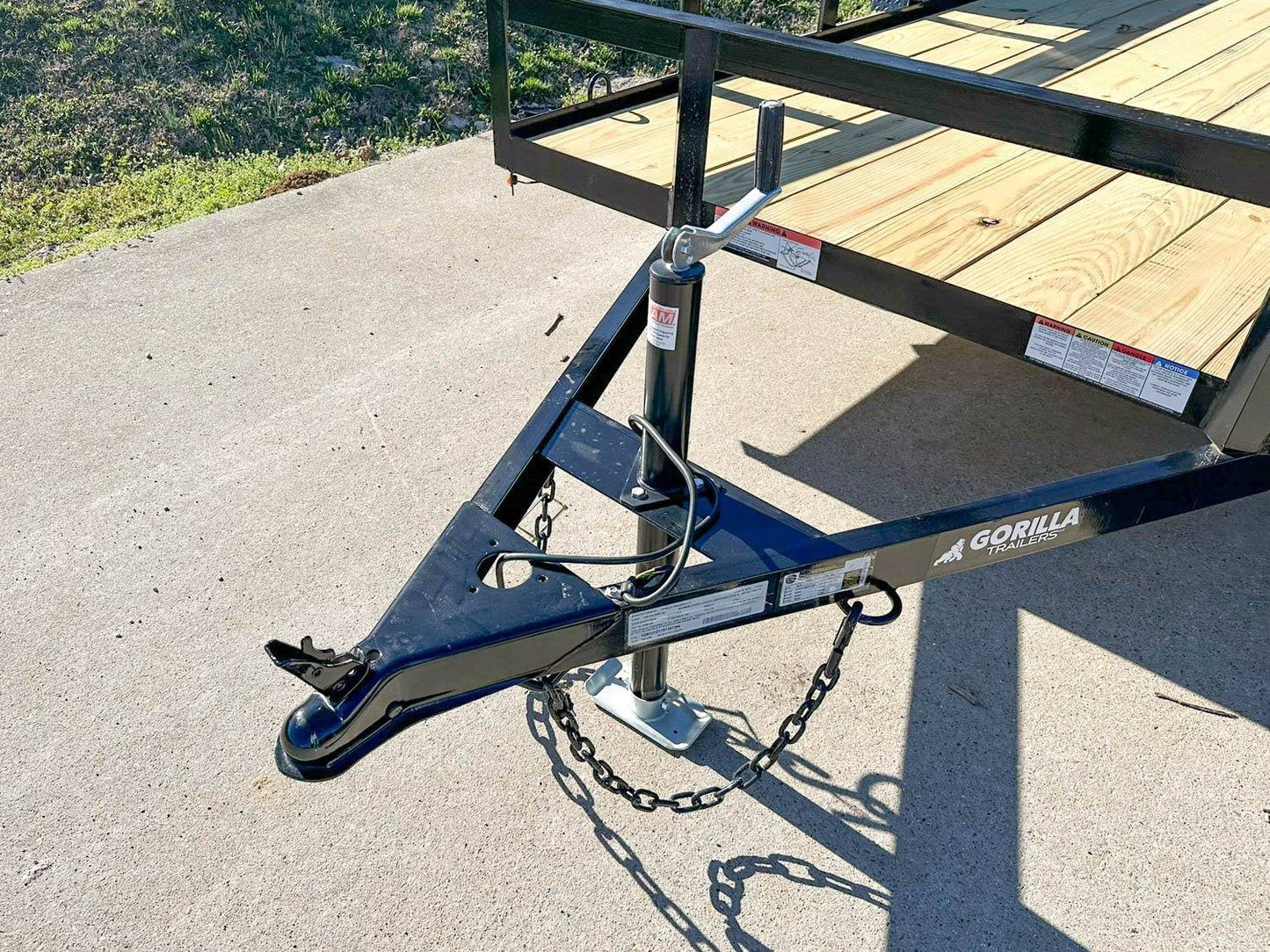 6'4" x 12 Powder Coated Dovetail Utility Trailer 3500lb Axle Powder Coated image 11