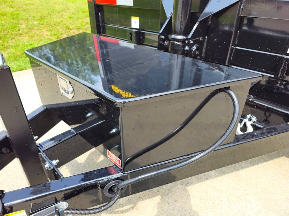 7x14 Telescopic Dump Trailer with 4ft Sides (2) 7K Axles image 14