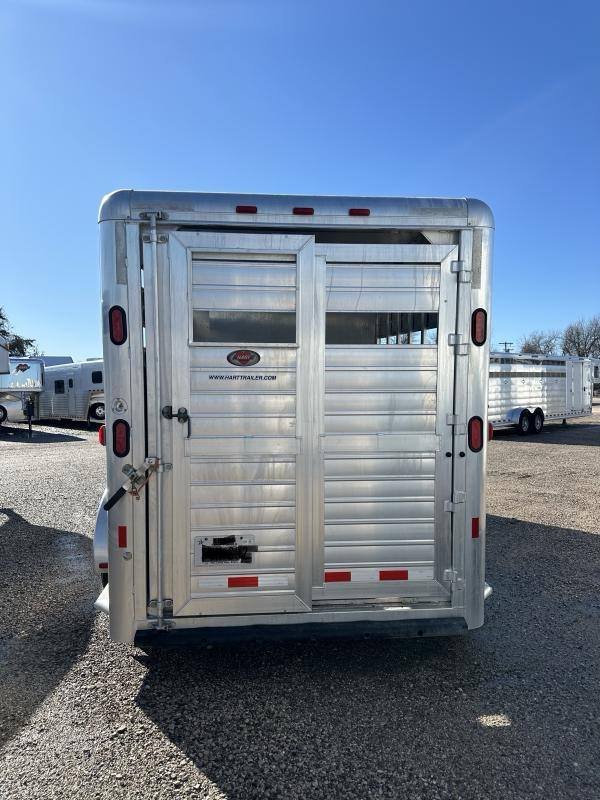 2012 Hart Trailers Short-Go Single Axle Stock / Stock Combo Trailer image 2