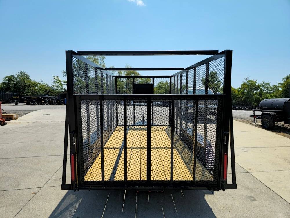 6.4' x 14' (2) 3500 Axles Leaf Cage Debris Loader Utility Trailer image 4