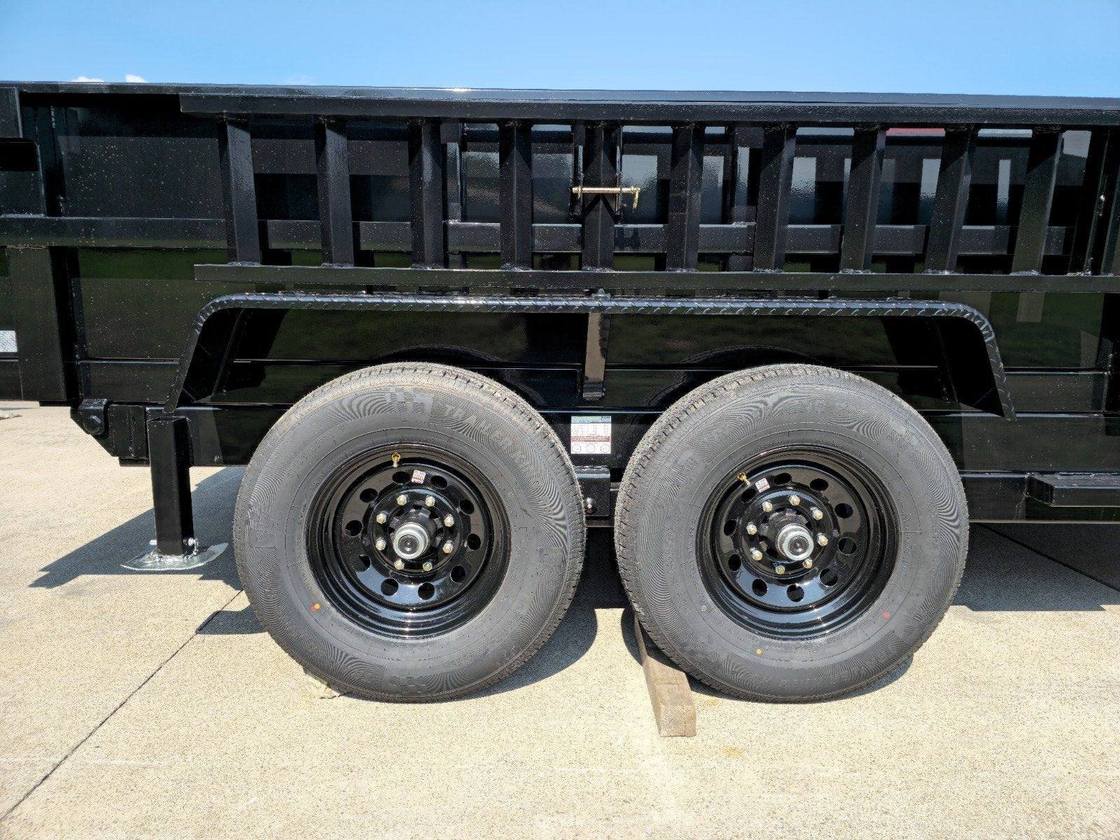 7x14 Telescopic Dump Trailer with 2ft Sides (2) 7K Axles image 22