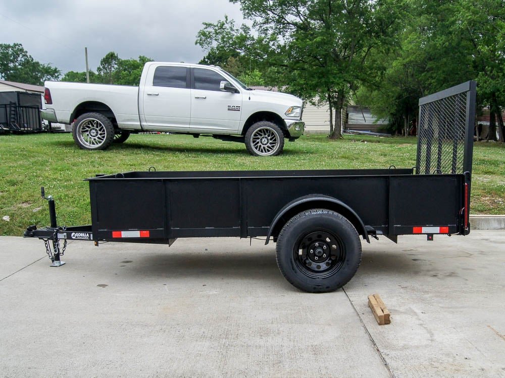 5x10 Utility Trailer with 18in Metal Sides 3500lb Axle image 2