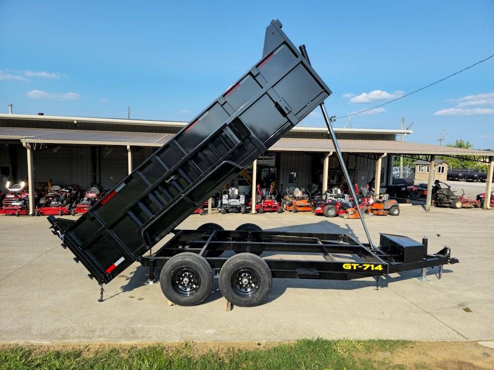 7x14 Telescopic Dump Trailer with 3ft Sides (2) 7K Axles image 17