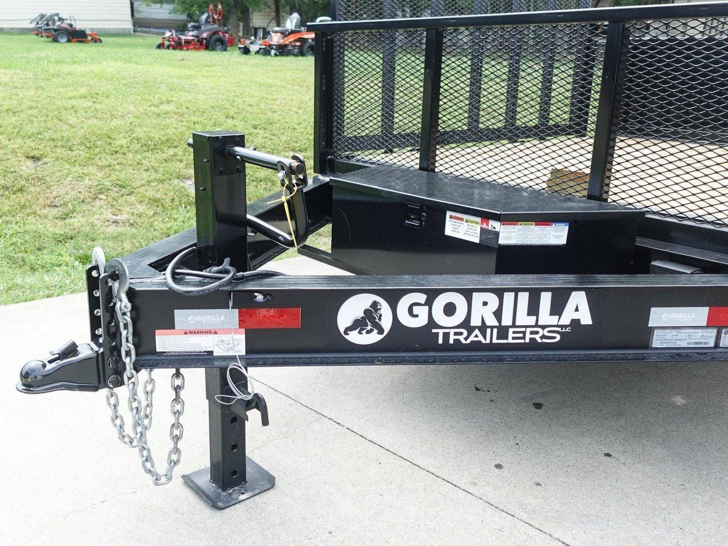 7x20 Hybrid Utility Dump Trailer 2ft Sides with Box (2) 7K Axles image 11