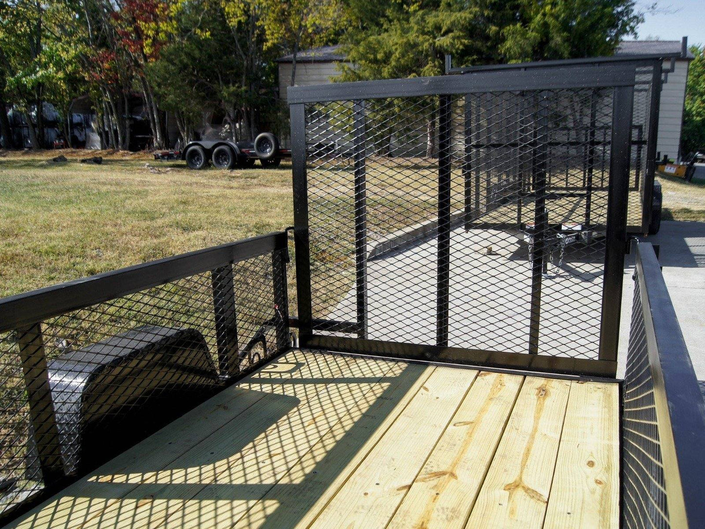 5x8 Straight Deck Utility Trailer with 2ft Mesh Side 3500lb Axle image 9