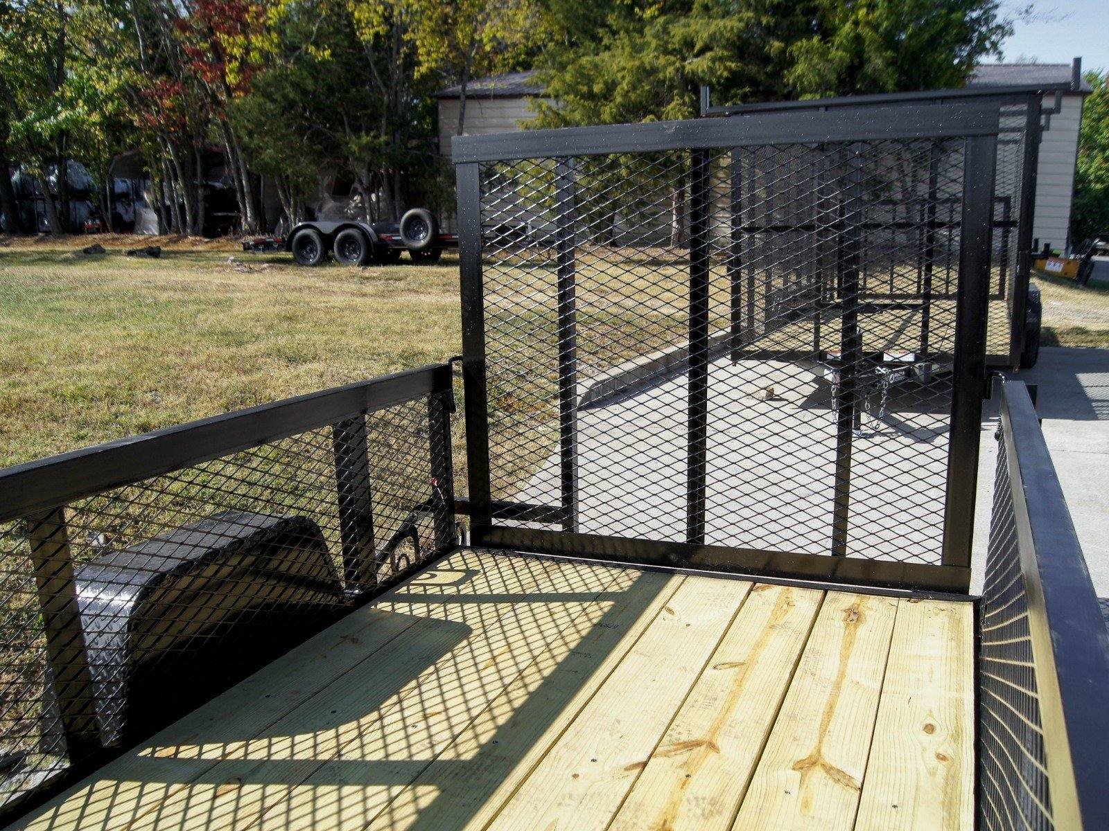 5x8 Straight Deck Utility Trailer with 2ft Mesh Side 3500lb Axle image 9