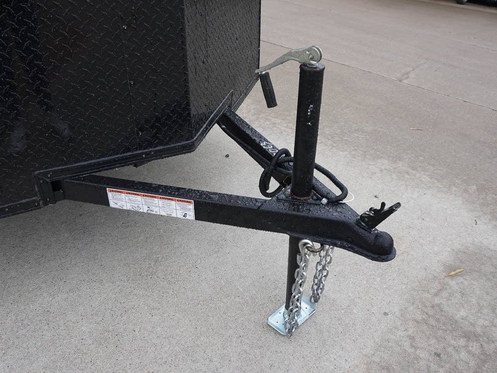 6x12 Enclosed Trailer Red V-Nose Blackout Package 3,500lb Axle Storage image 15