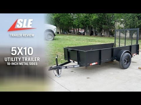 5x10 Utility Trailer with 18in Metal Sides 3500lb Axle image 13