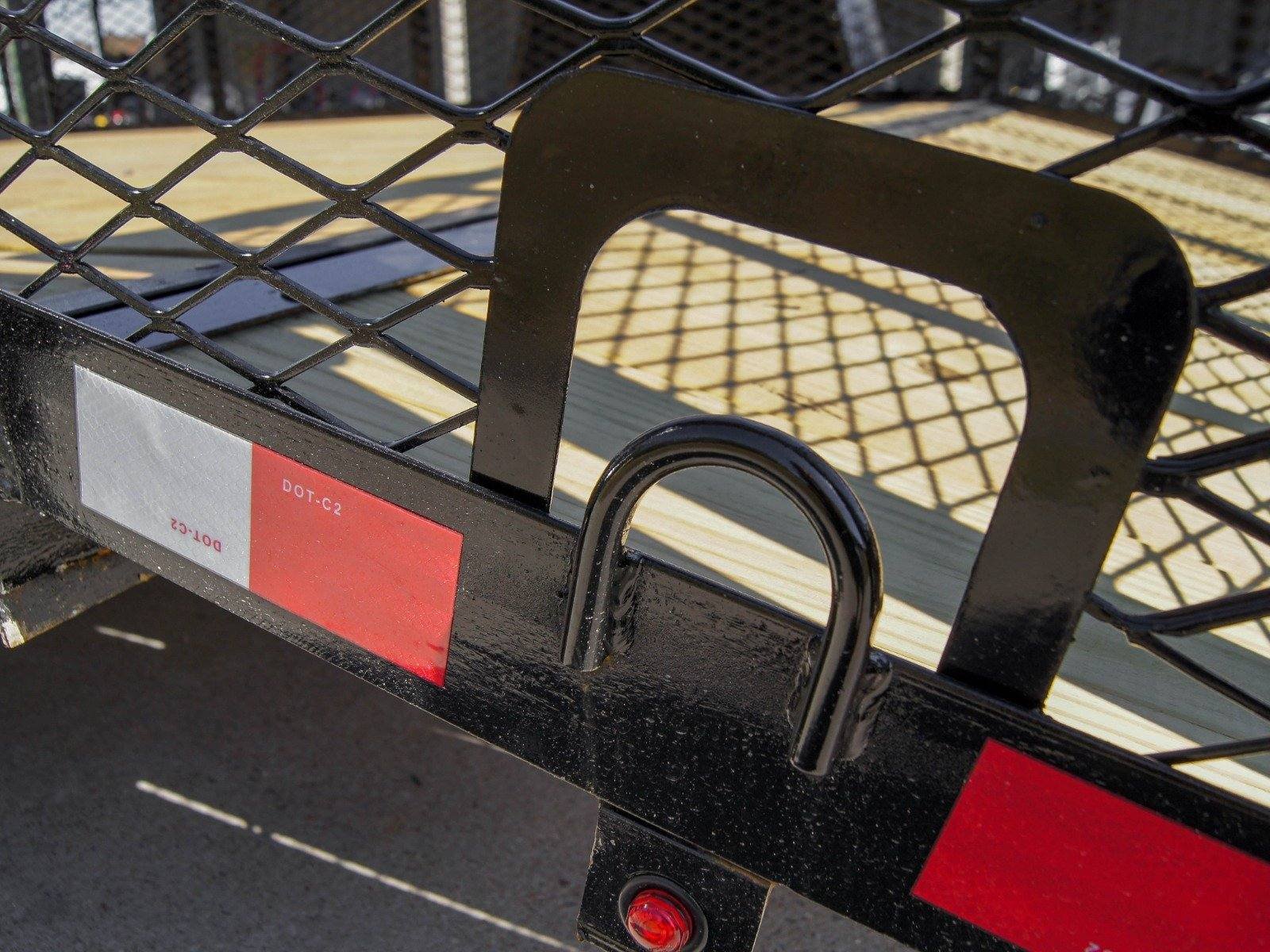 6.4x10 Dovetail Utility Trailer with 2ft Mesh Sides 3,500lb Axle image 14