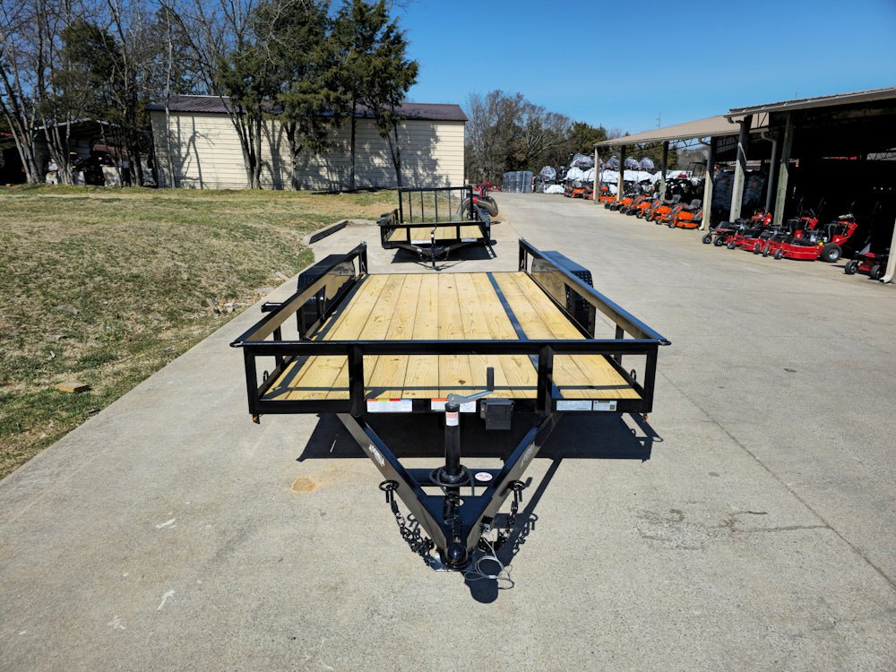 6'4" x 16 Utility Trailer Double Axle Dovetail With Gate Powder Coated (2) 3500lb Axles image 18