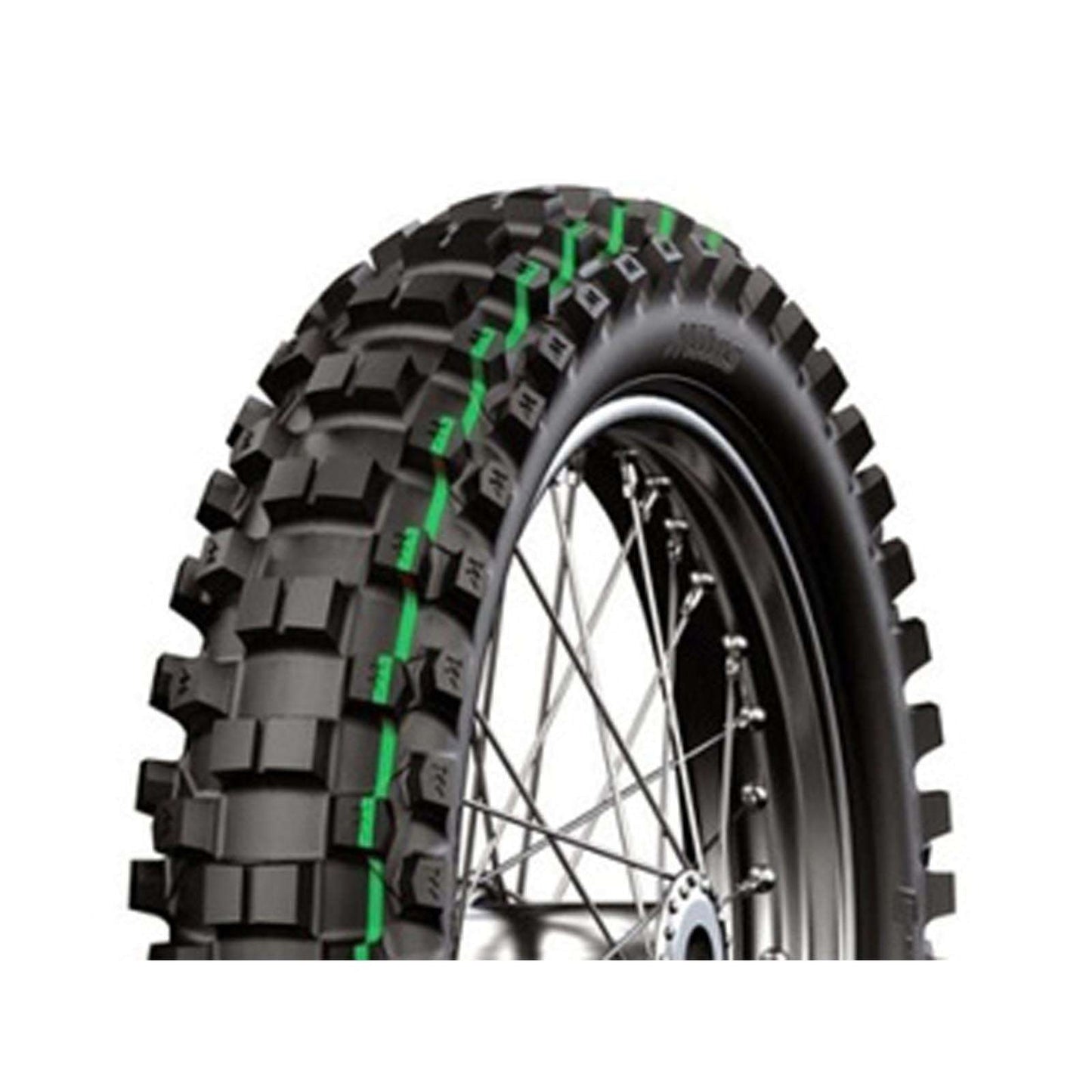 110/90-19 C18 Super Light Green Mitas Rear Tyre image 0