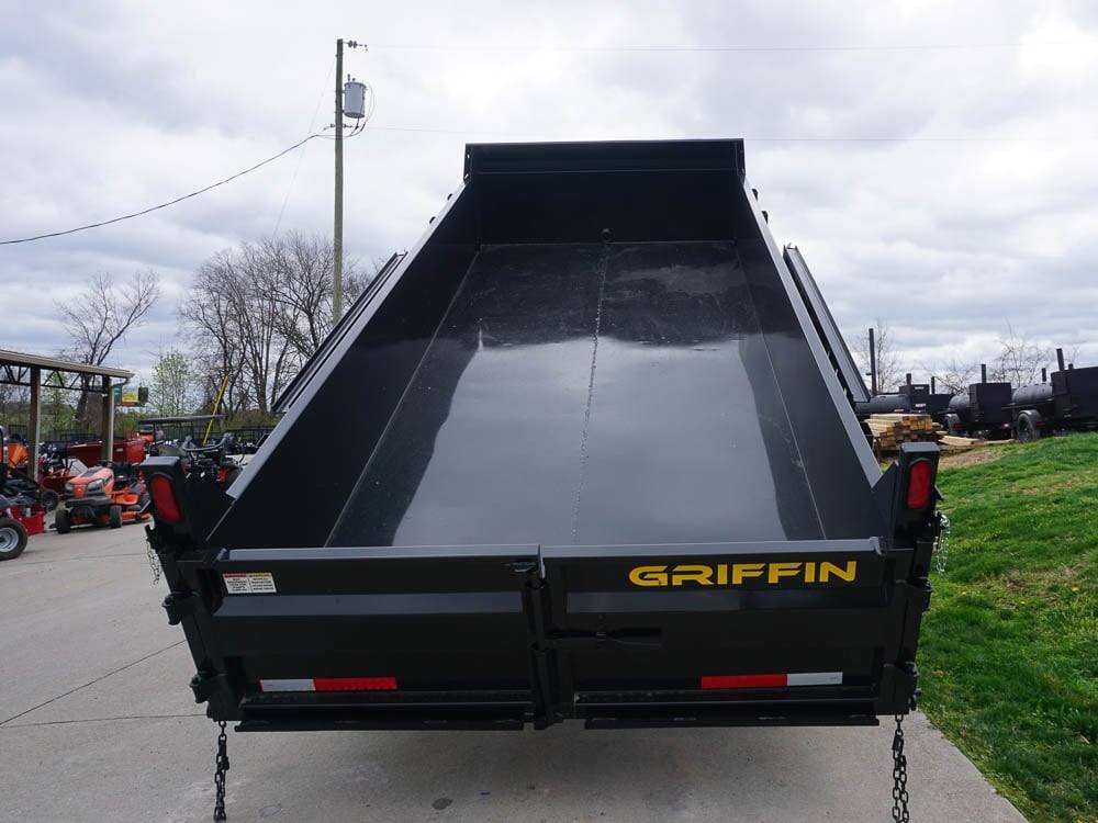 Hydraulic 7'x16' 2ft Side Gooseneck Dump Trailer (2) 7K Axles image 23