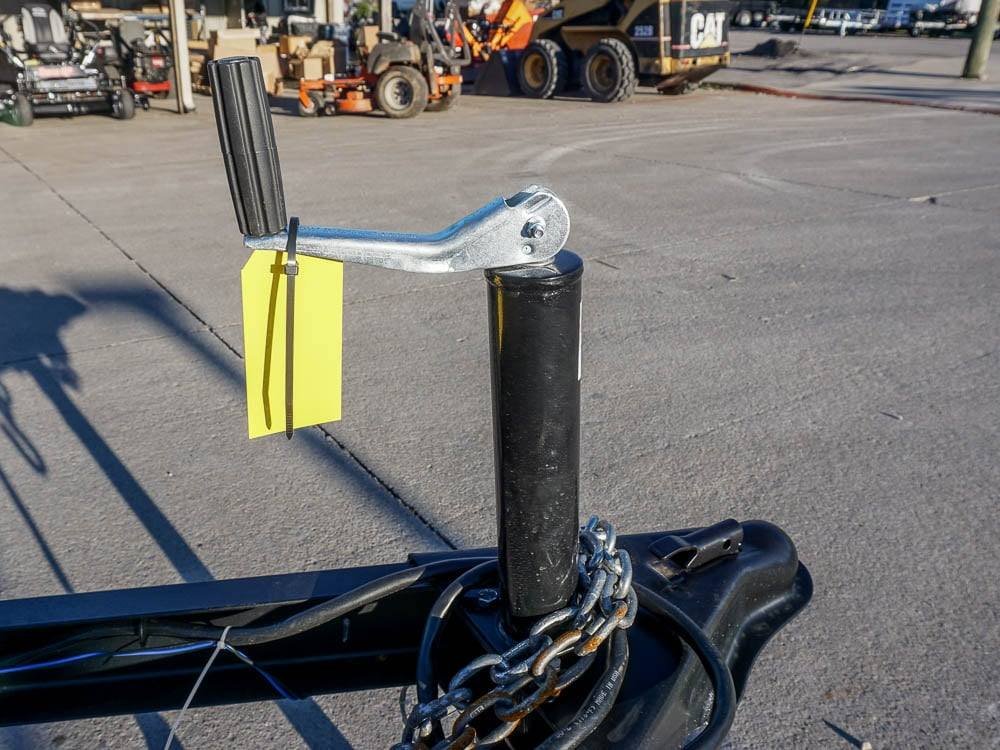 6.4 x 16 Straight Deck Tandem Axle Utility Trailer w/ 6ft Ladder Racks image 8