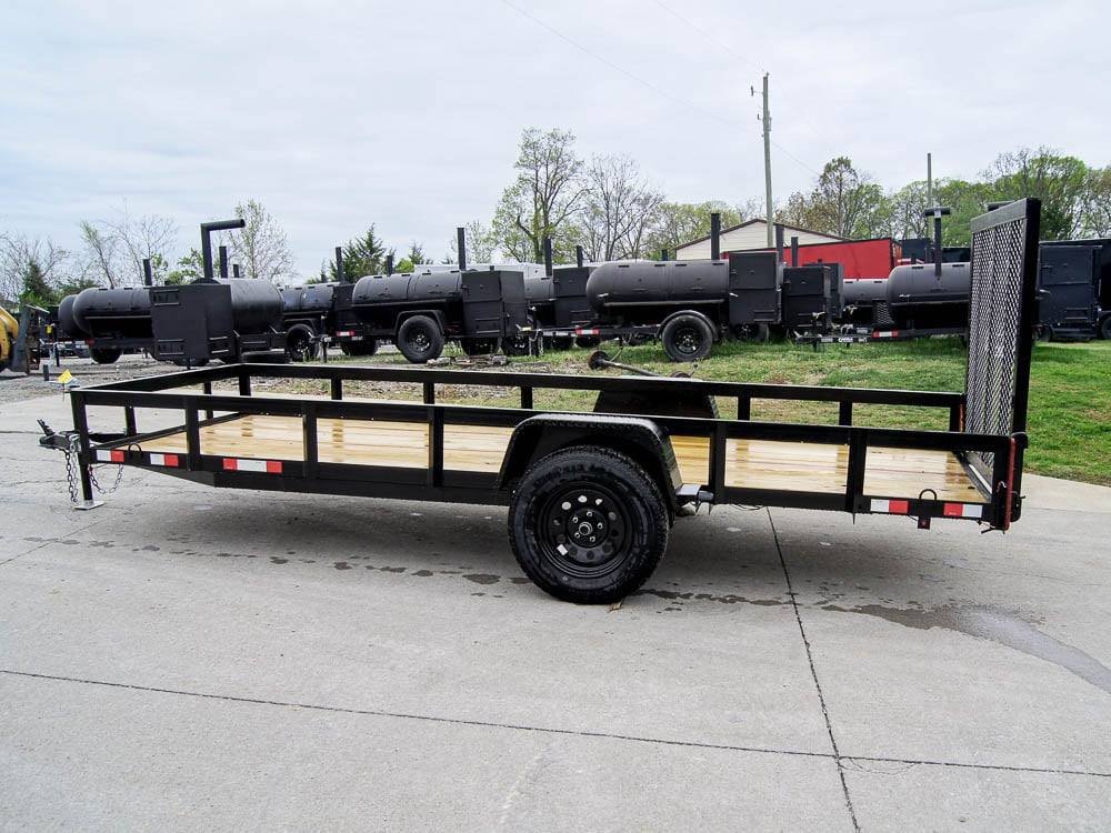 5x14 Straight Deck Utility Trailer Tall Gate 3,500lb Axle image 2