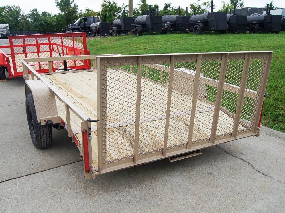 6'4" x 12 Powder Coated Dovetail Utility Trailer 3500lb Axle Powder Coated image 21