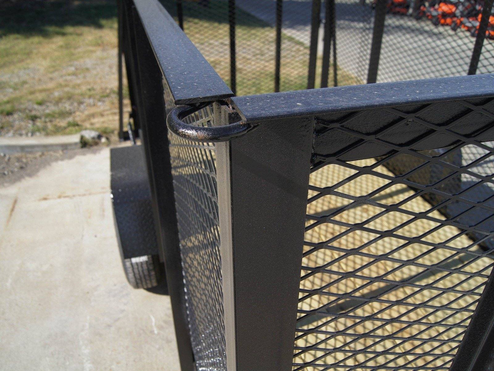 5x10 Straight Deck Utility Trailer 4ft Mesh Sides 3500lb Axle image 14