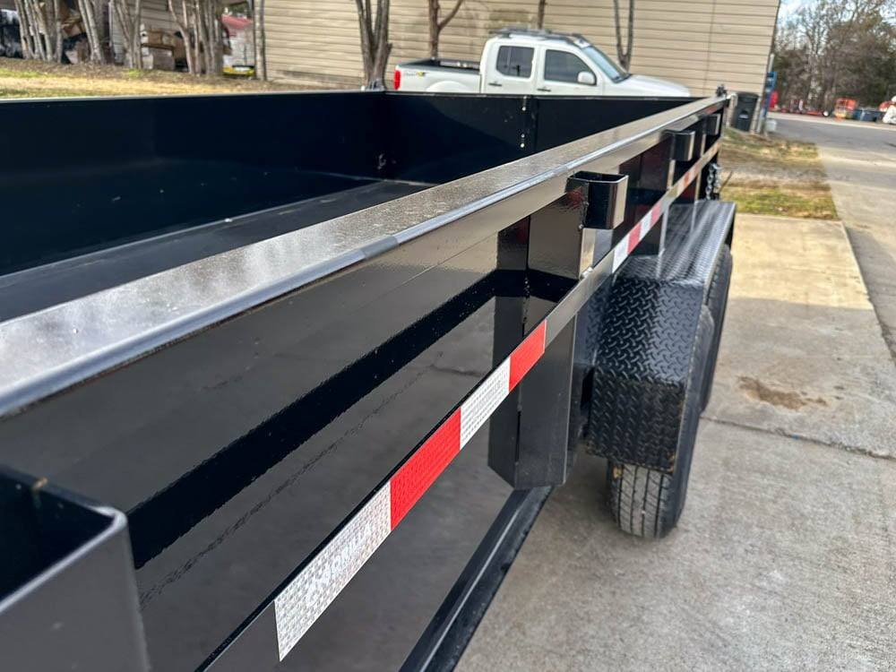 7x14 Gorilla Telescopic Gooseneck IBeam Dump Trailer 2ft Sides (2) 7K Axles image 13