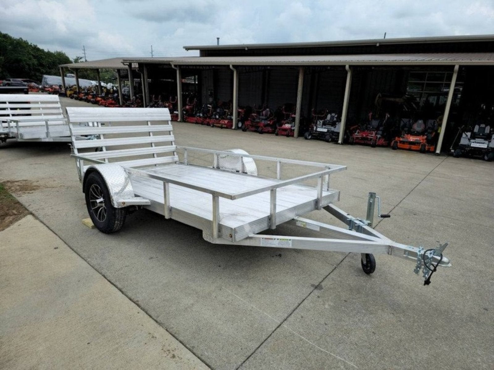 5' x 10' Aluminum Utility Trailer W Gate and Mag Wheels 3500lb Axle image 11
