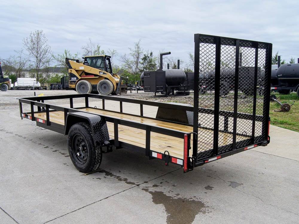 5x14 Straight Deck Utility Trailer Tall Gate 3,500lb Axle image 3