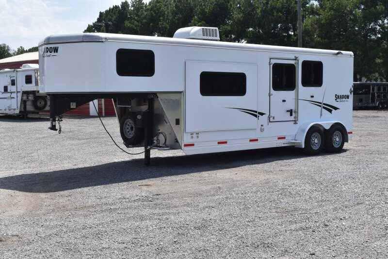 2014 Shadow 7208GLQ 2 Horse Trailer with 8′ Short Wall image 5