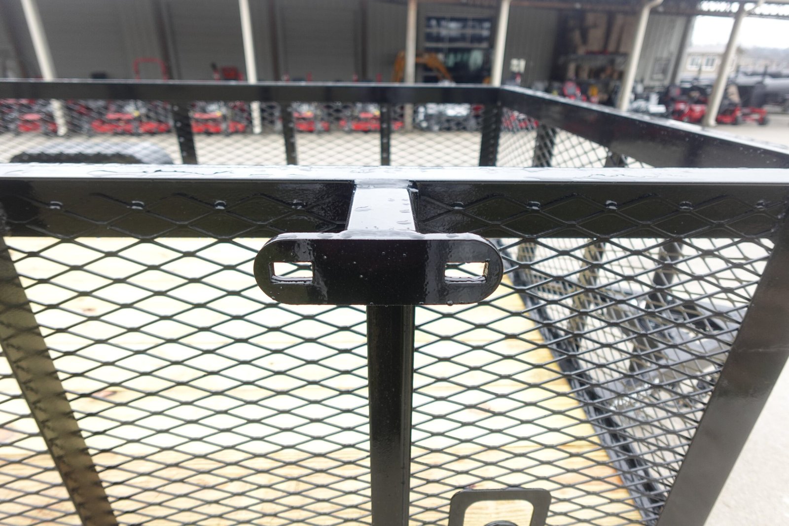 5x10 Dovetail Utility Trailer 2ft Mesh 3500lb Axle image 12