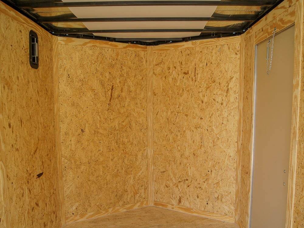 7x12 Charcoal V-Nose Custom Enclosed Trailer 3500lb Axle with Brake Storage image 12