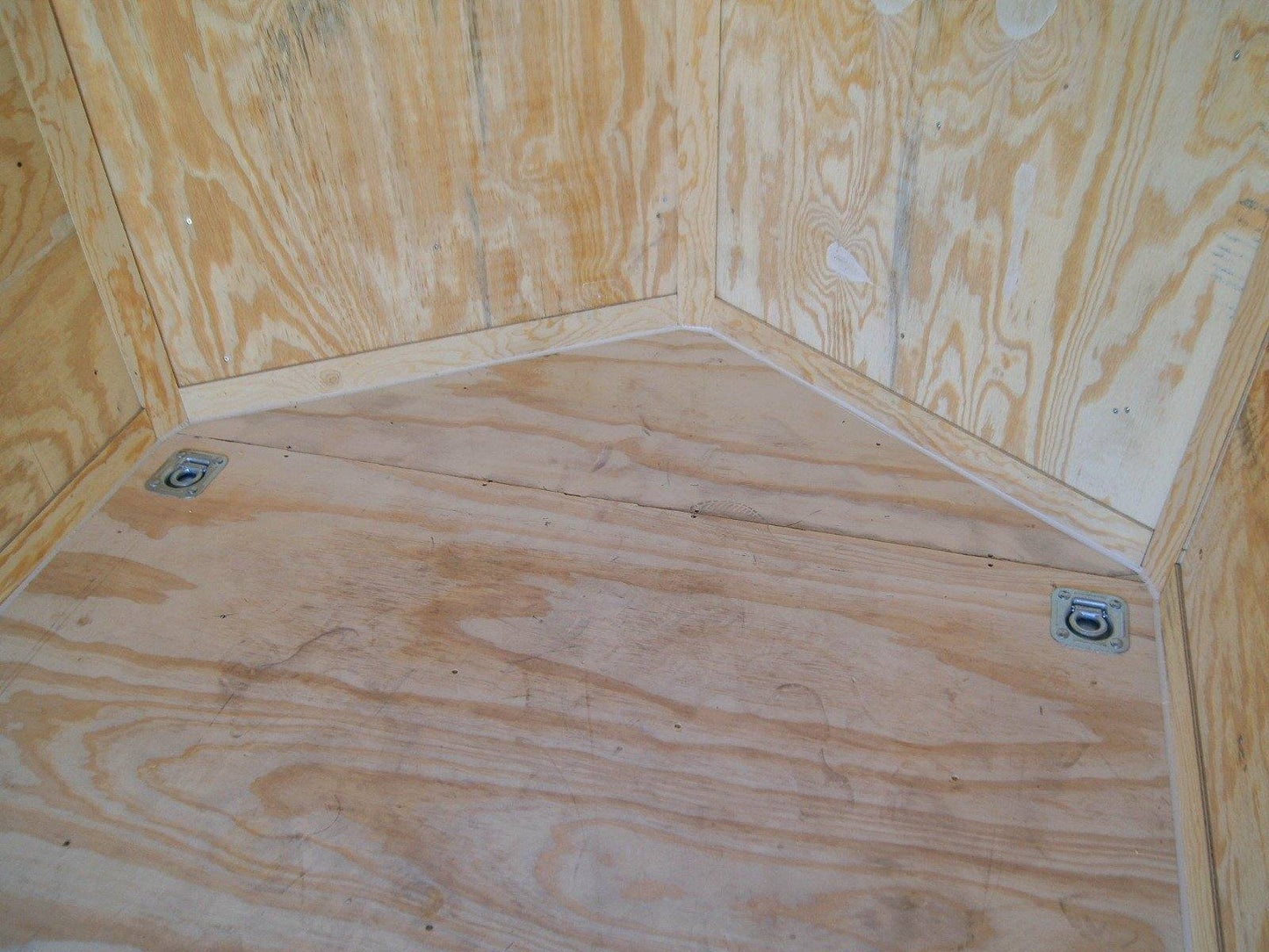 6x14 White Slant Top V-Nose Enclosed Trailer 3,500lb Axle image 10