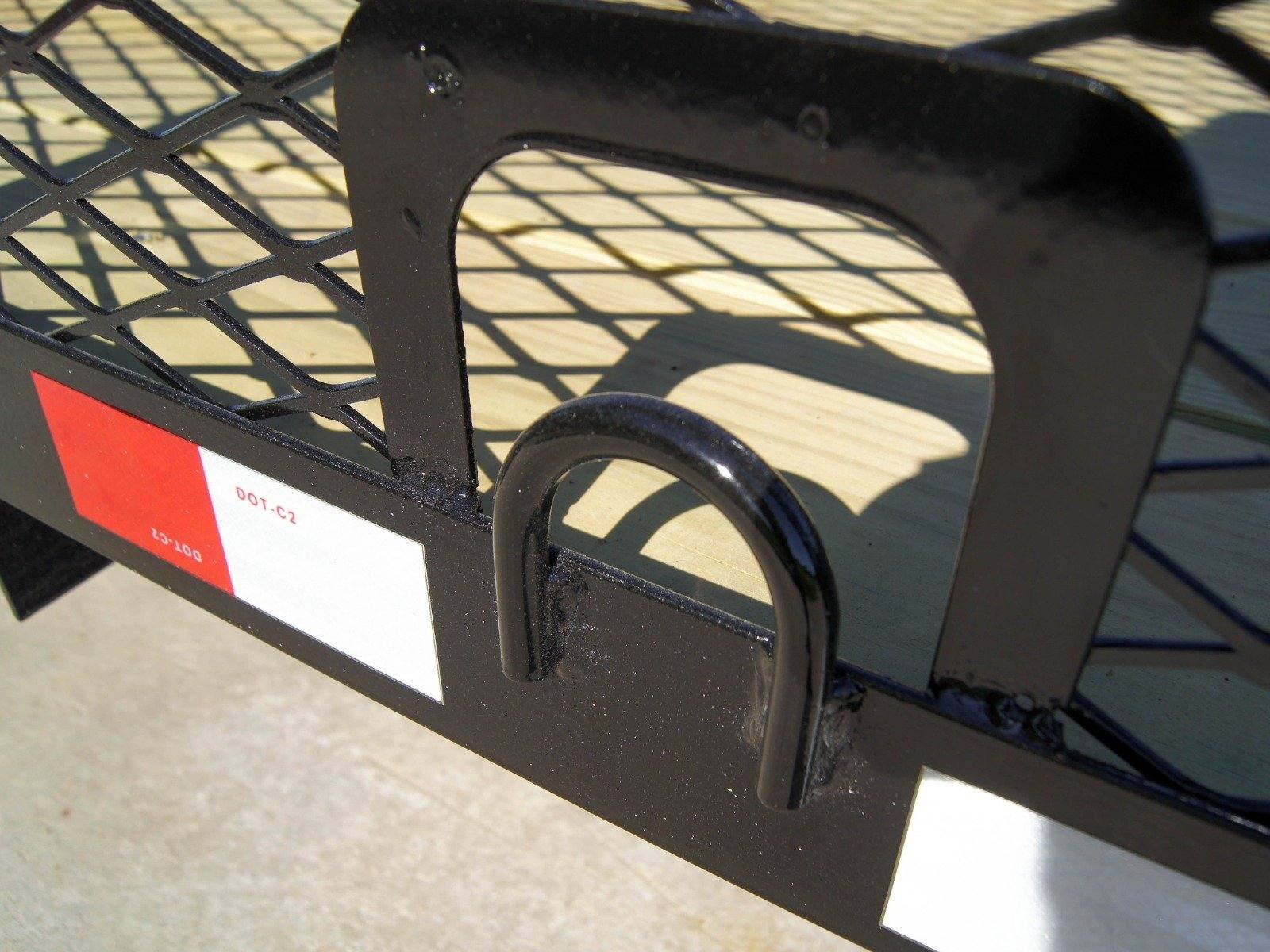 5x10 Straight Deck Utility Trailer 4ft Mesh Sides 3500lb Axle image 13