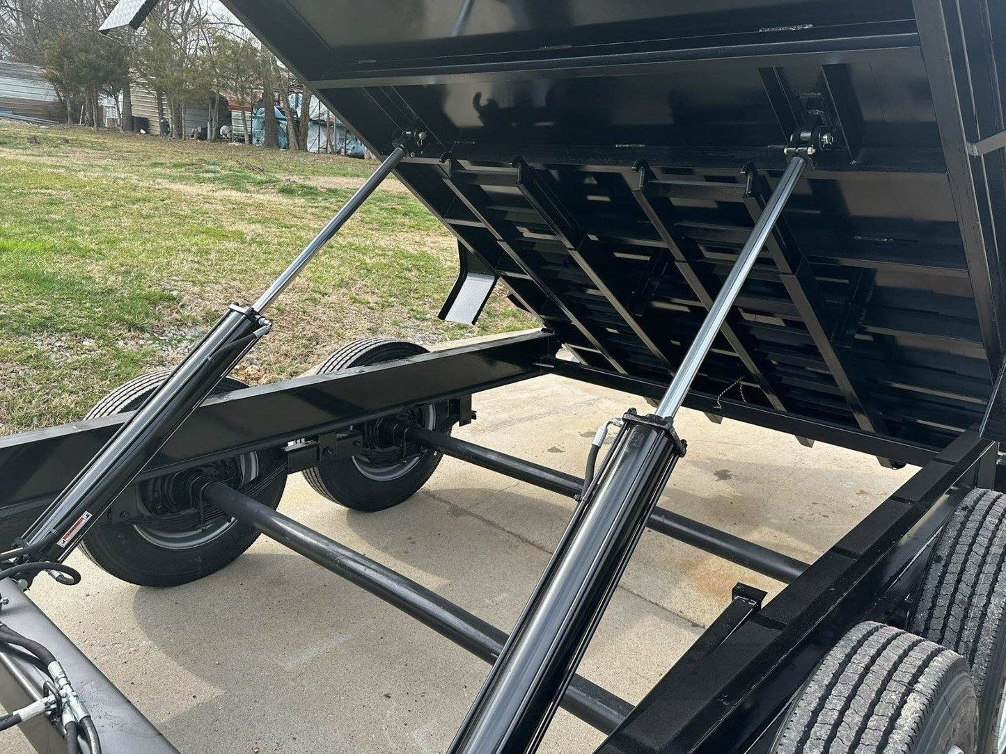 7x20 Hybrid Utility Dump Trailer 2ft Sides with Box (2) 7K Axles No Side Gate image 13