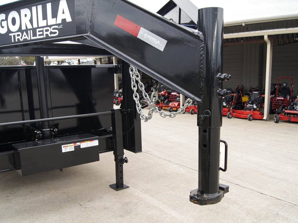 7x16 Gorilla Telescopic Gooseneck IBeam Dump Trailer 3ft Sides (2) 7K Axles image 13