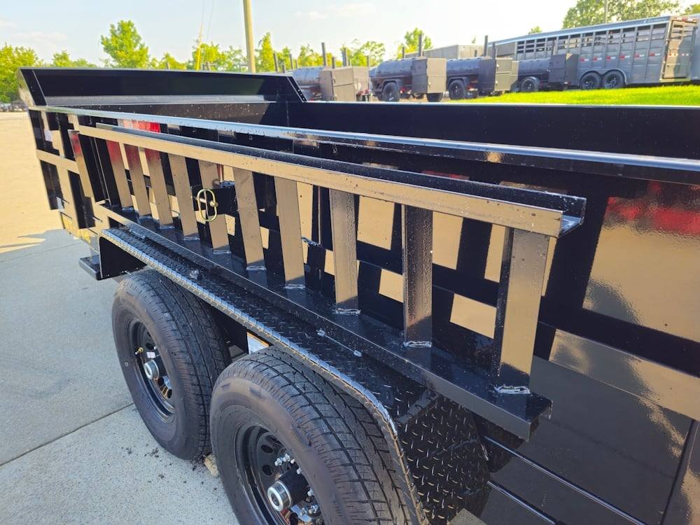 Dump Trailer 7' X 14' Hydraulic 2ft Sides 7,000lb Axles image 13