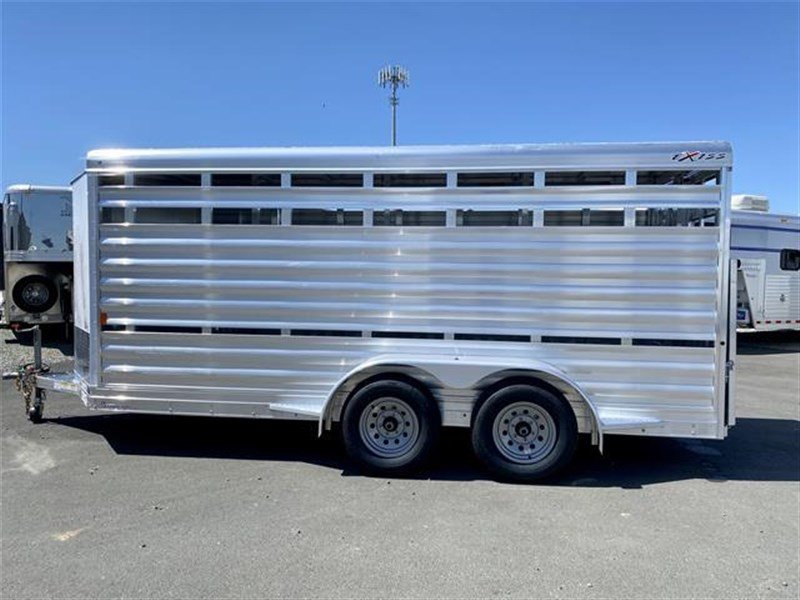 2024 Exiss Exhibitor Mini 615 Bumper Pull Stock Trailer, 8 pens image 3