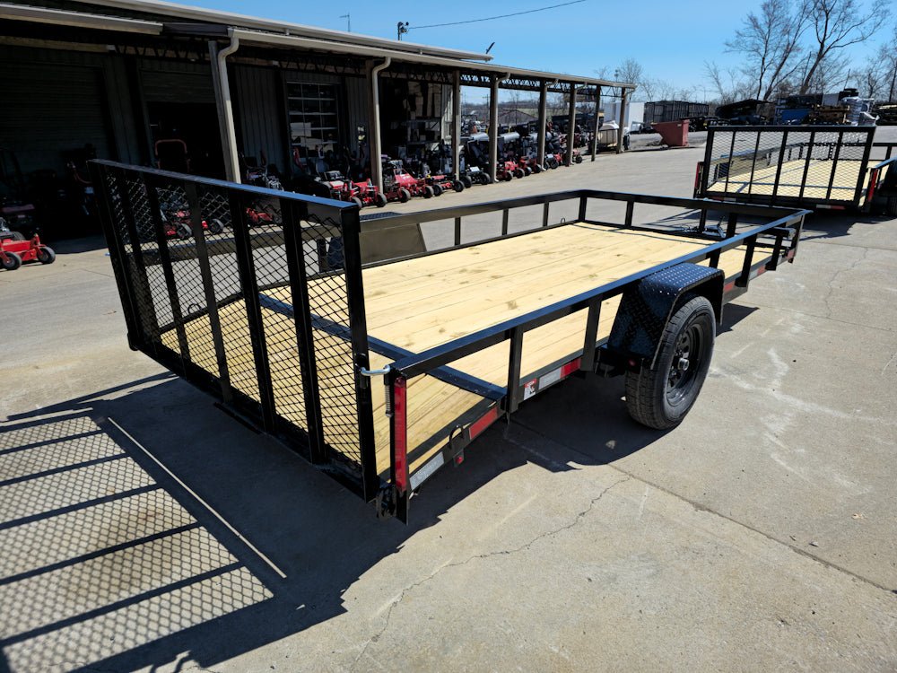6'4" x 14 Utility Trailer Dovetail With Gate Powder Coated 3,500lb Axle image 12