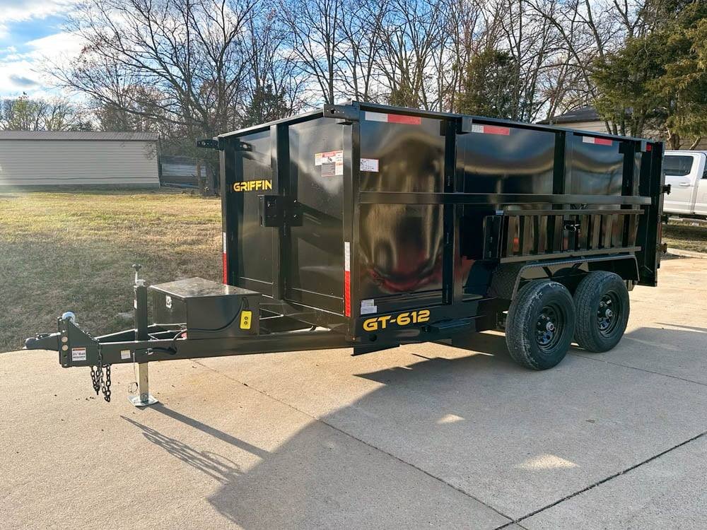 6x12 Hydraulic Dump Trailer with 4ft Sides (2) 5,200lb Axles image 2