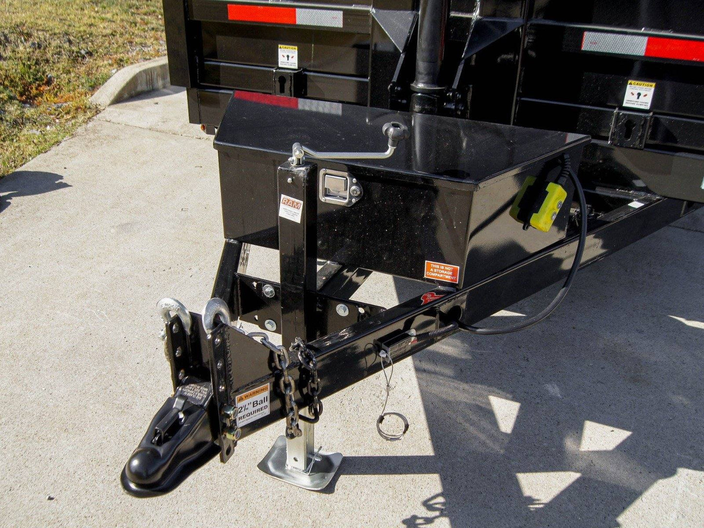 7x16 Telescopic Dump Trailer with 4ft Sides (2) 7K Axles 14k GVWR image 14