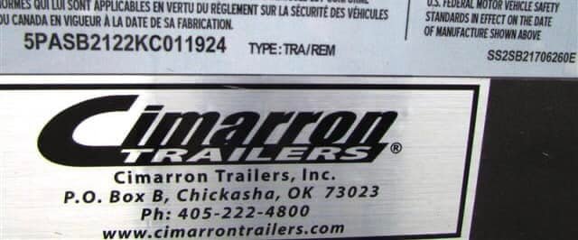 2020 19′ CIMARRON BUMPER PULL 6 PEN STOCK TRAILER image 18