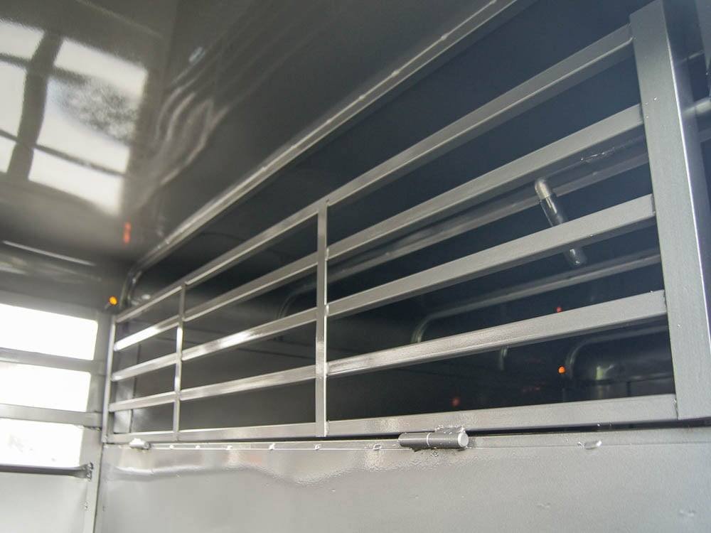 24ft Charcoal Gooseneck Livestock Trailer with Padded Floors (2) 7K Axles image 16