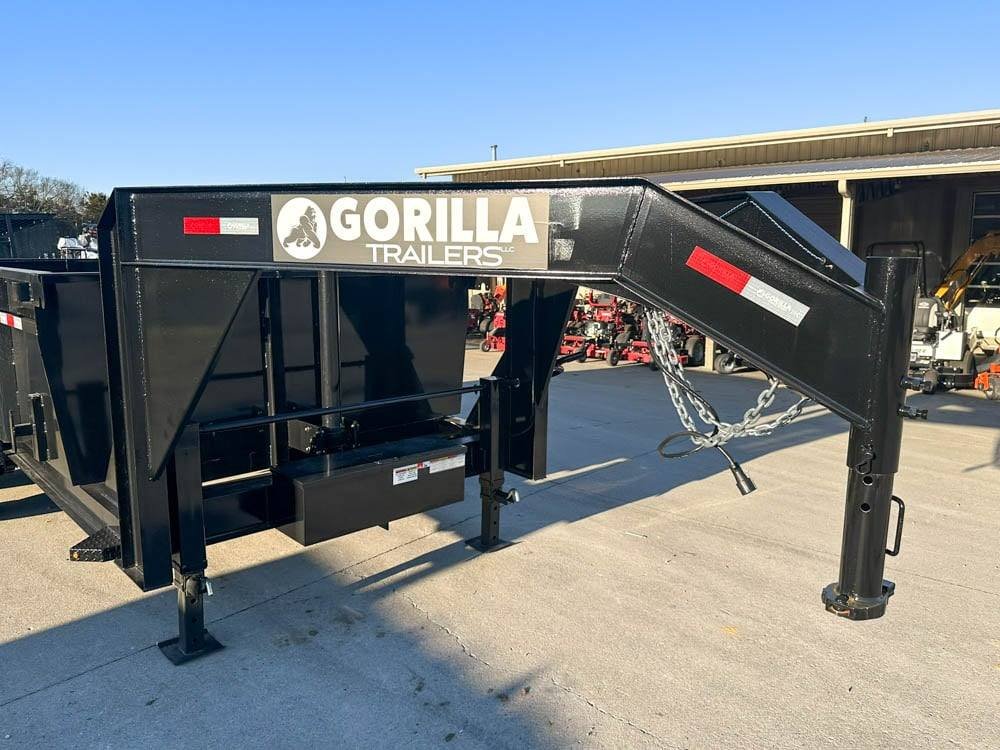 7x14 Gorilla Telescopic Gooseneck IBeam Dump Trailer 3ft Sides (2) 7K Axles image 9